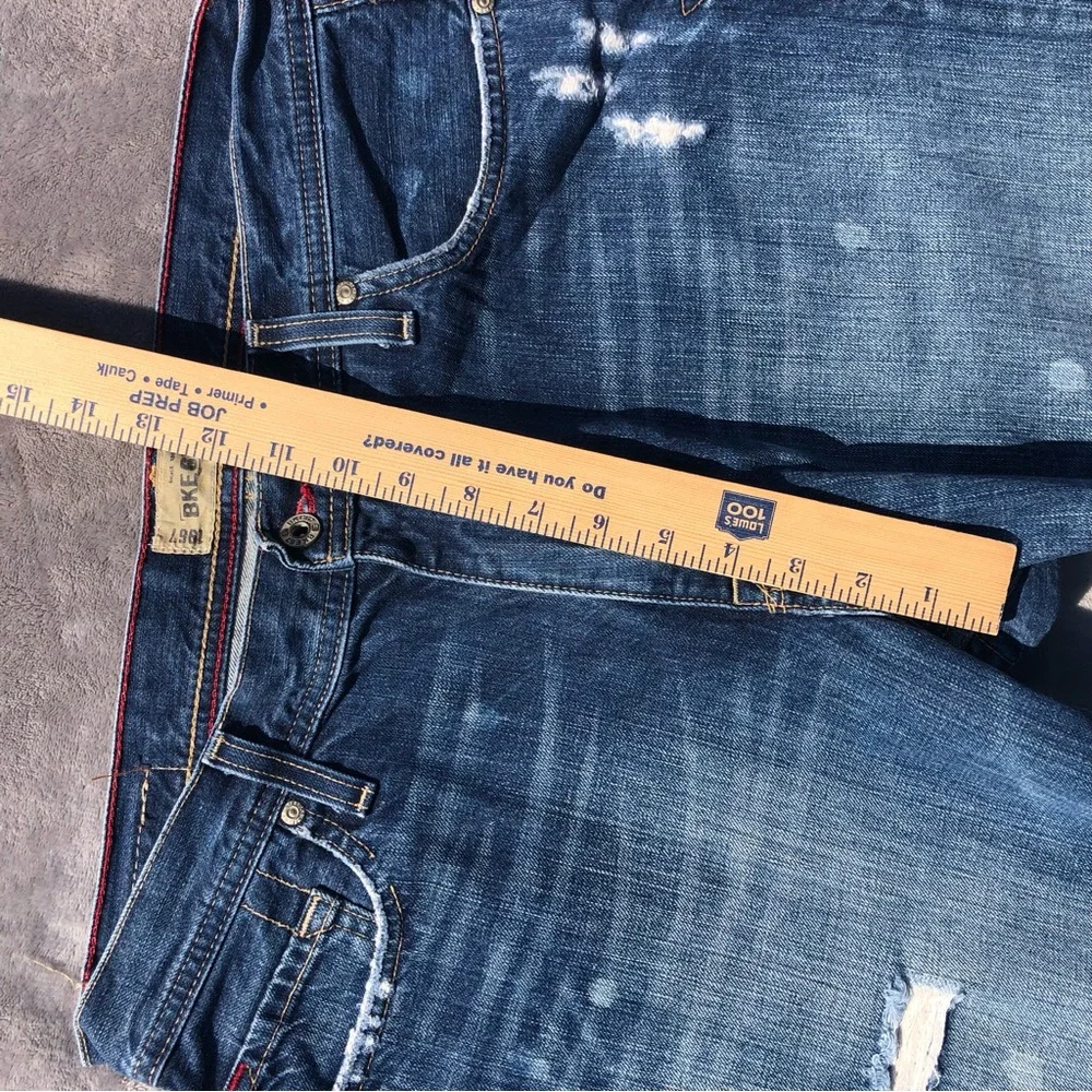 BKE Jeans Buckle Mens 34 Regular Marshall 67 Straight Leg Distressed Denim
